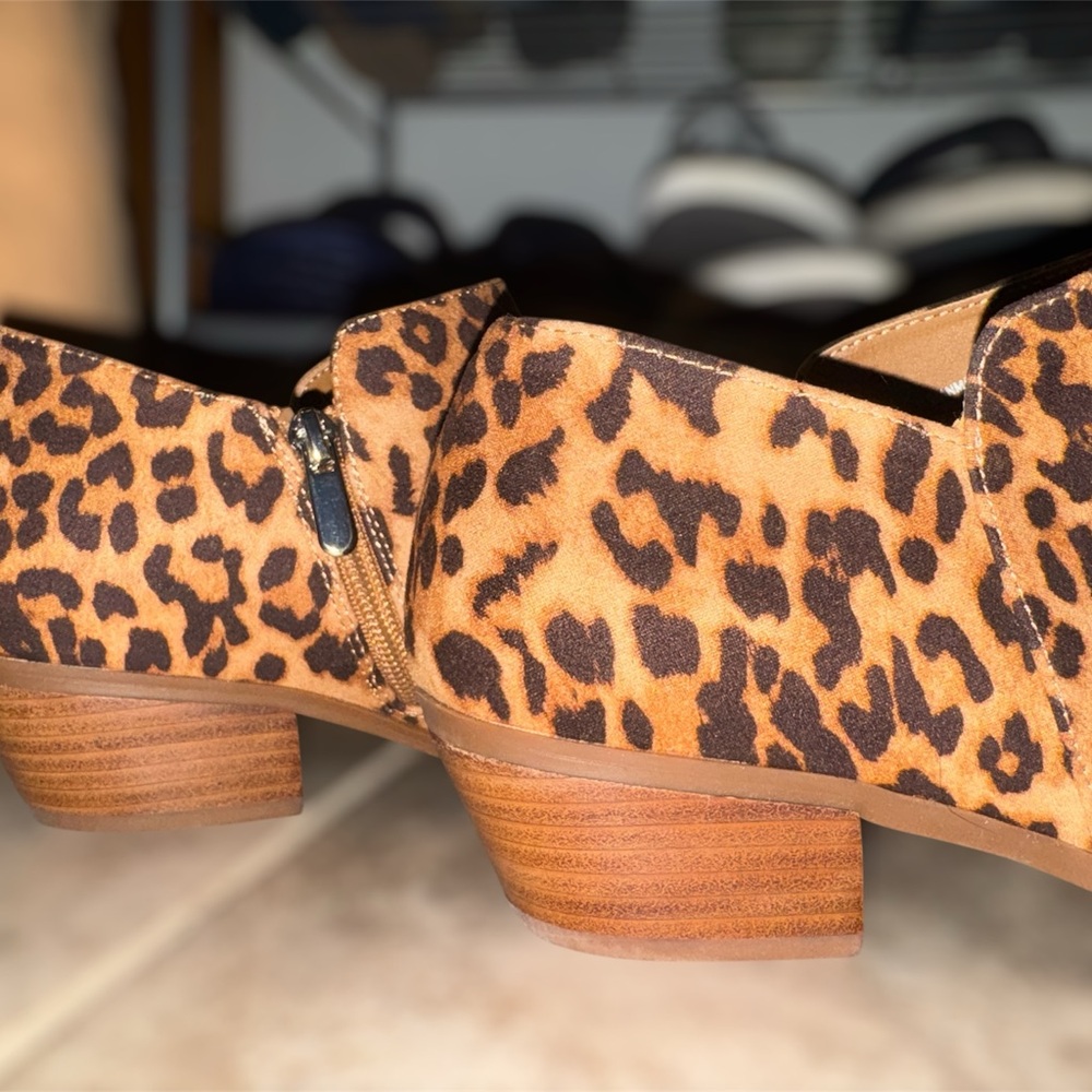 Leopard Print Ankle Boots - Picture 3 of 5